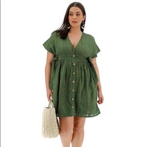 BNWT FLIRTY BUTTON DOWN SUN DRESS